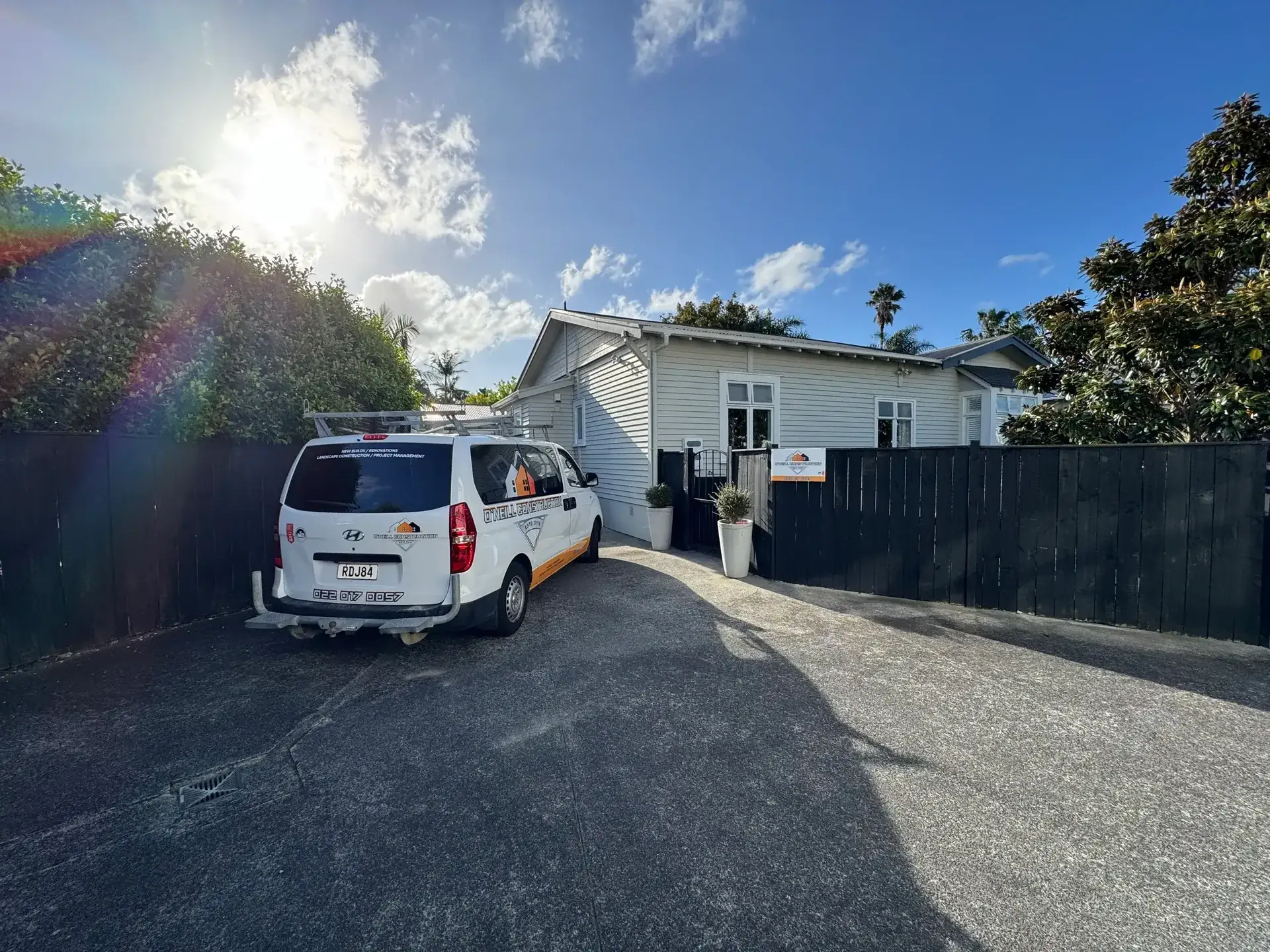 O'Neill Construction van - building maintenance and repairs, Auckland