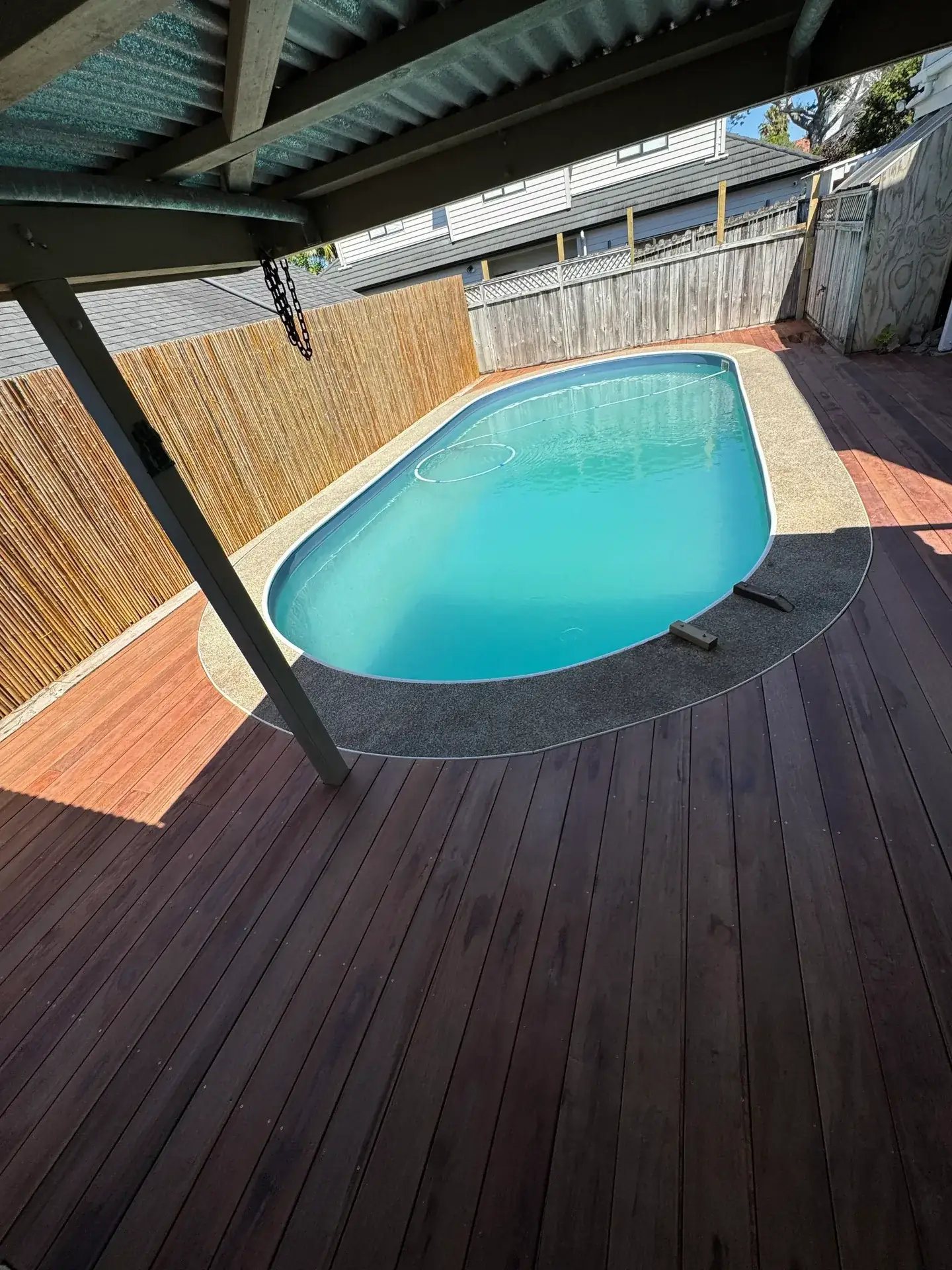 Completed deck with balustrade system
